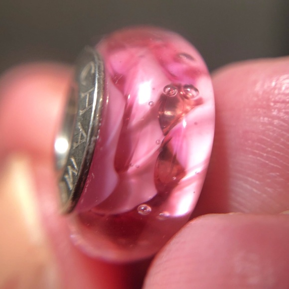 CHAMILIA Pink Murano Glass Bead 925 💖 - Picture 4 of 7